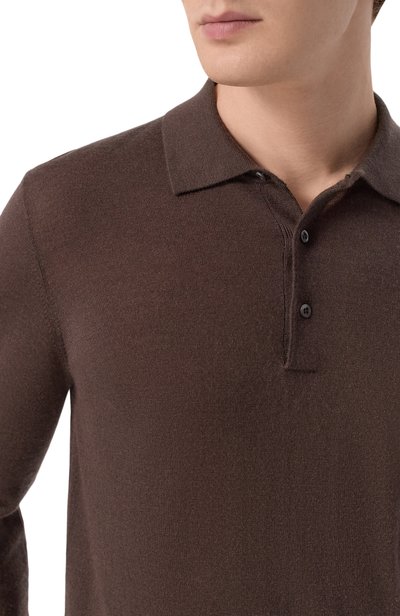 Поло из кашемира и шелка CORNELIANI, арт. 28M539/2A25129, фото 5