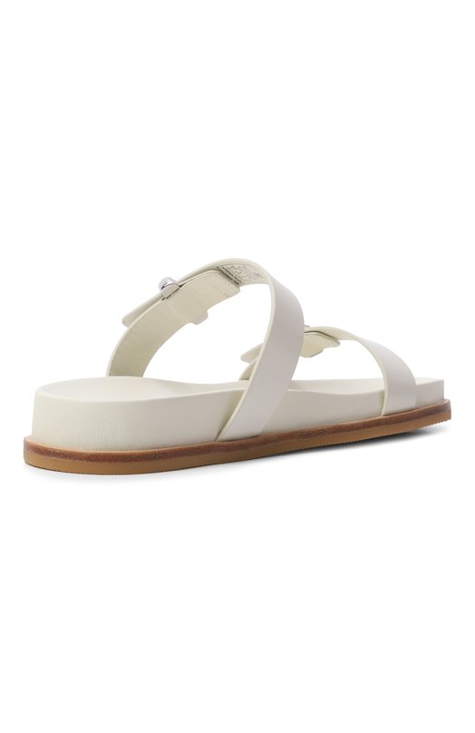 Кожаные шлепанцы Emporio Armani EW004050/AF21961 Белый  EW004050/AF21961 Фото 5
