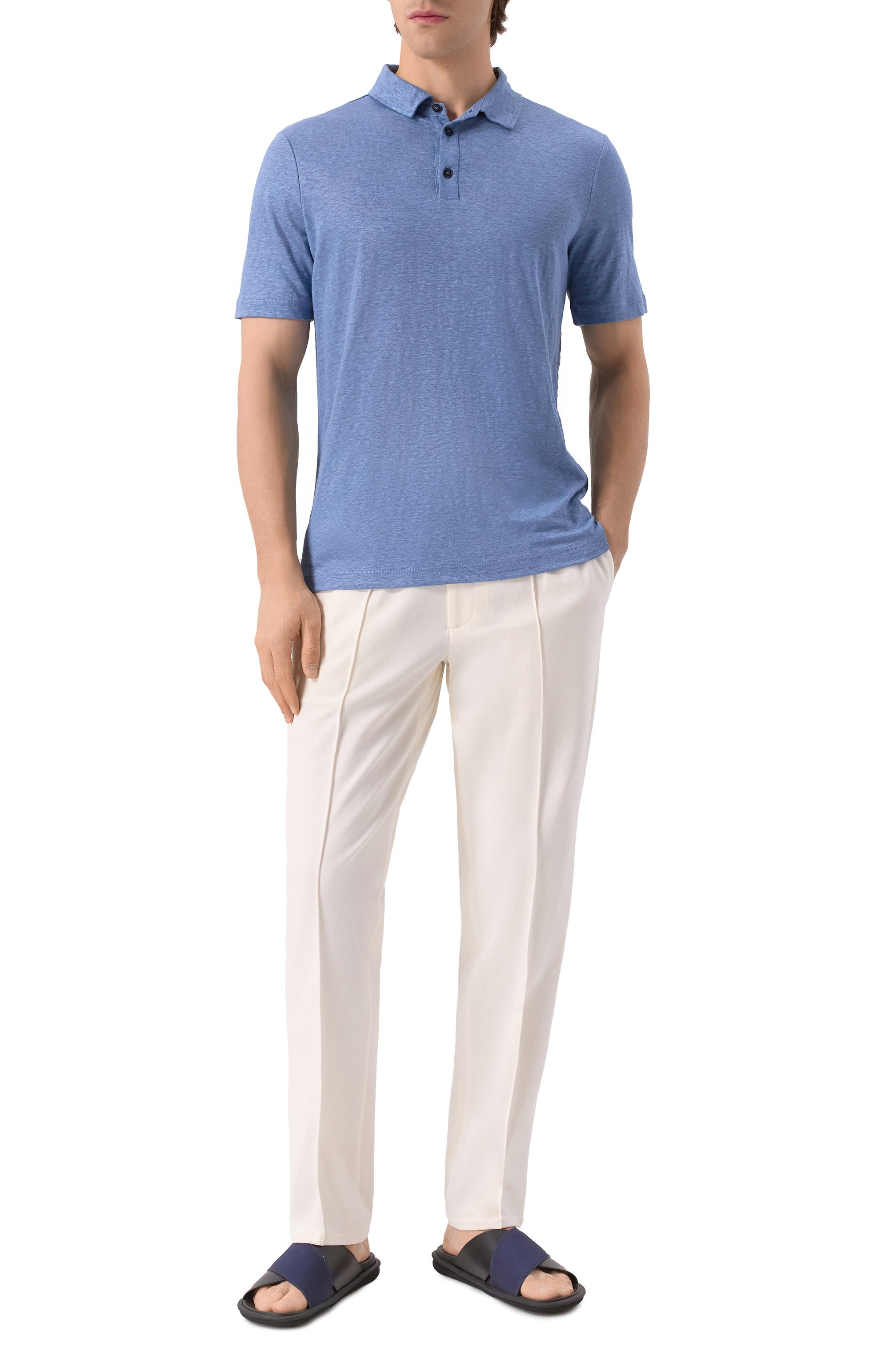 Льняное поло GIORGIO ARMANI, арт. 3RSF80/SJJMZ, фото 2