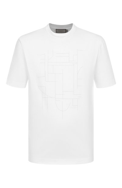 Мужская хлопковая футболка CANALI, арт. T0806P/MJ02254