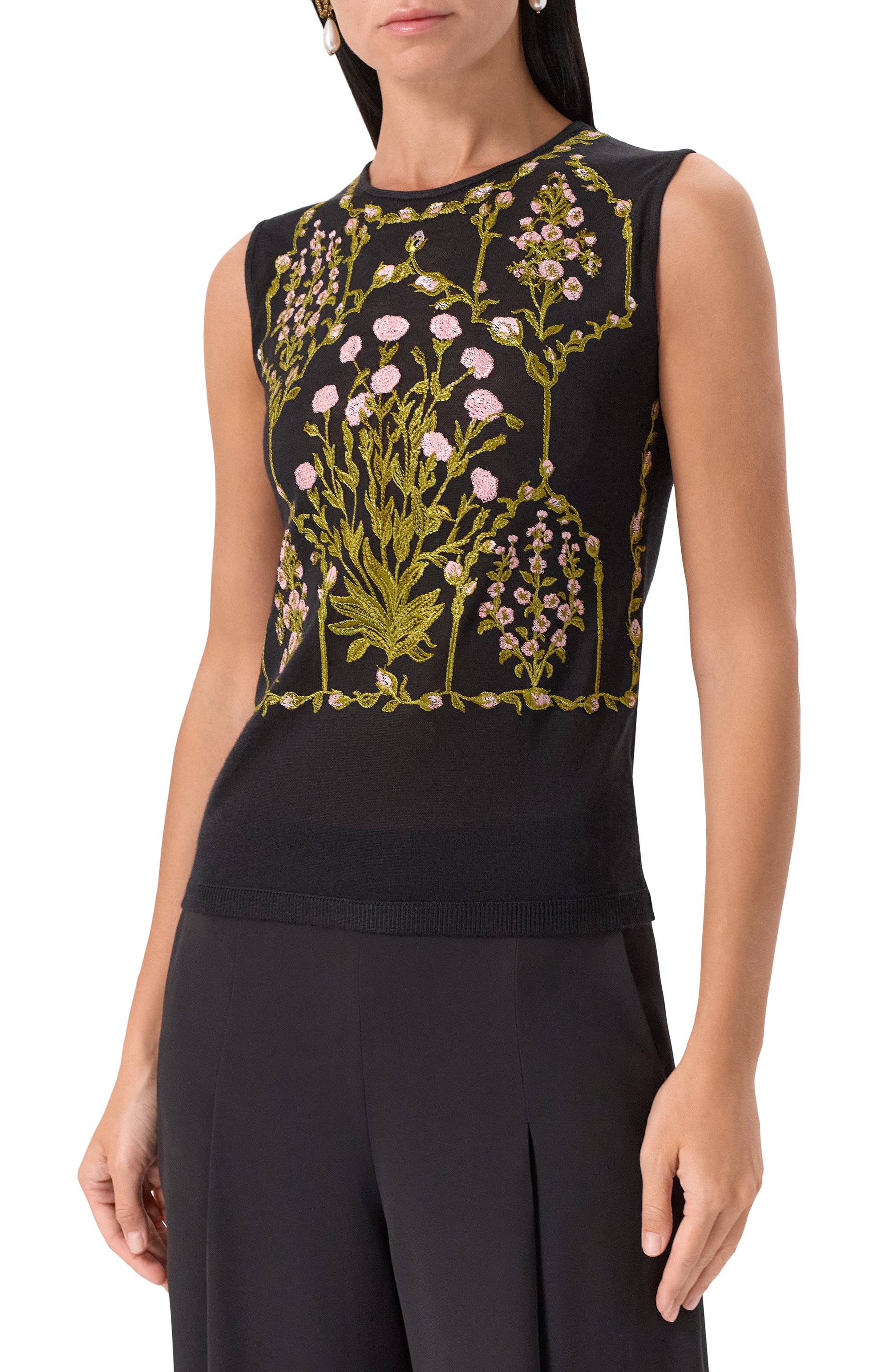 Топ из кашемира и шелка GIAMBATTISTA VALLI, арт. 25FWPVCM0M14/02CAS, фото 3