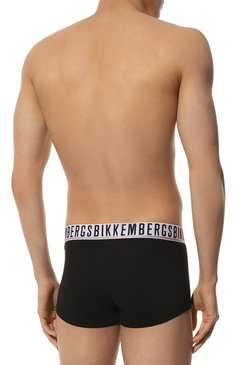 Мужские комплект из двух боксеров DIRK BIKKEMBERGS черного цвета, арт. BKK1UTR01BI/0UTLET AW22-23 | Фото 3 (Кросс-КТ: бельё; Материал сплава: Проставлено; Нос: Не проставлено; Материал внешний: Хлопок)