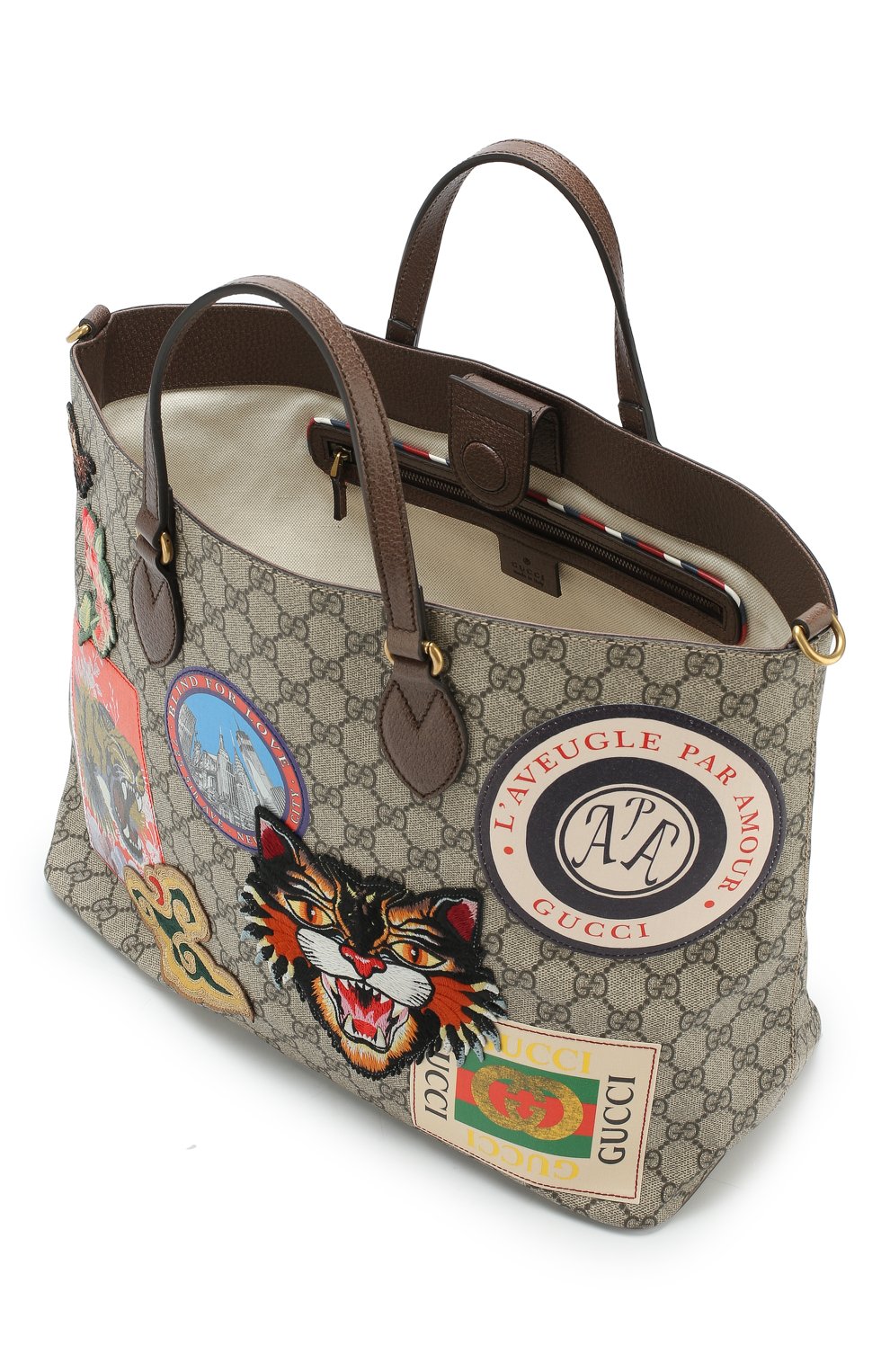 Сумка-тоут courrier gg supreme GUCCI, арт. 474085/K9RNT, фото 4