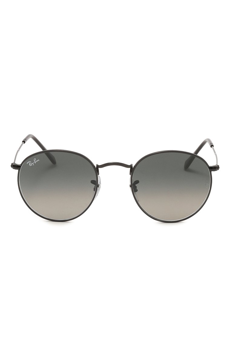 Женские солнцезащитные очки RAY-BAN серого цвета, арт. 3447N-002/71 | Фото 4 (Тип очков: С/з; Кросс-КТ: С/з-унисекс; Нос: Не проставлено; Региональные ограничения белый список (Axapta Mercury): Не проставлено; Материал: Металл; Оптика Гендер: оптика-унисекс; Очки форма: Круглые)