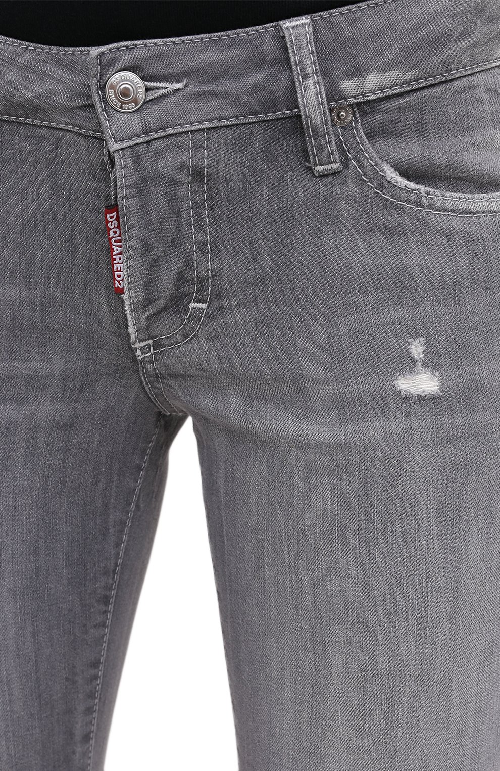 Джинсы DSQUARED2 светло-серого цвета по цене 49450 руб., арт. S75LB0342/S30260, фото 5 Джинсы DSQUARED2, арт. S75LB0342/S30260, фото 5