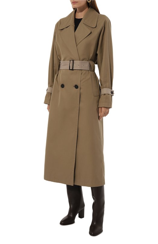 Хлопковый тренч Windsor 52 DM405 Хаки  52 DM405 Фото 3