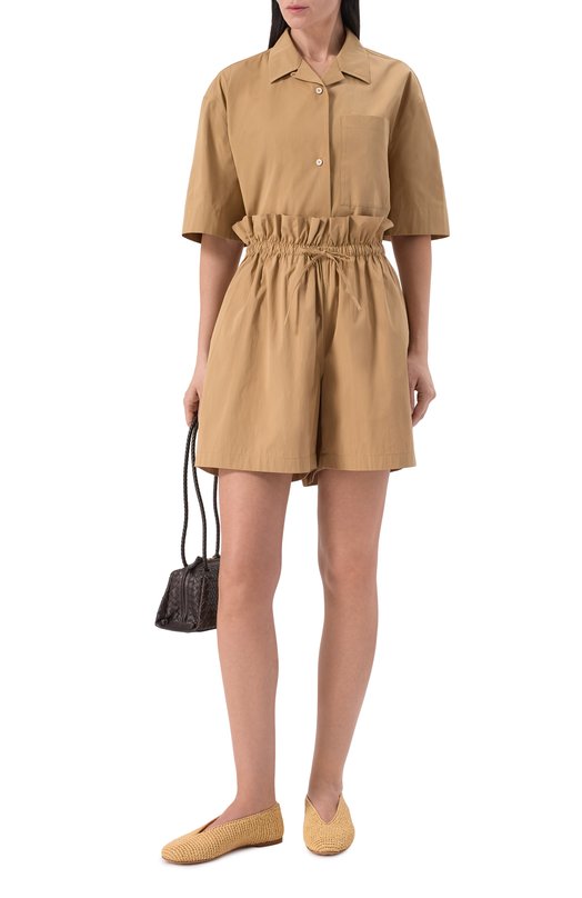 Текстильные балетки Rosa Bottega Veneta 855902/V0GN3 Бежевый  855902/V0GN3 Фото 3