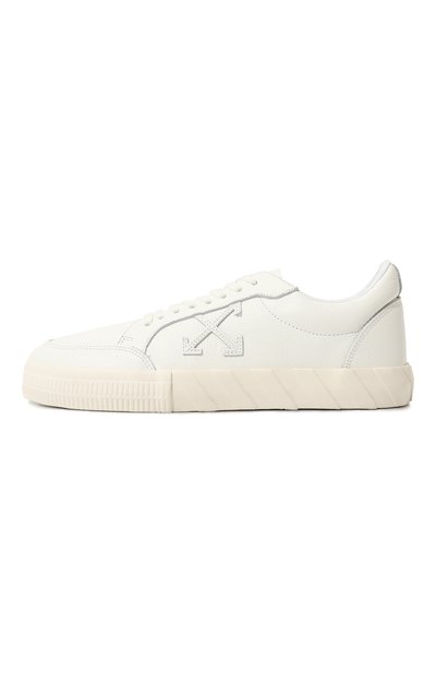 Кожаные кеды low vulcanized OFF-WHITE белого цвета по цене 39950 руб., арт. 0MIA085C99LEA0020101WHITE, фото 4 Кожаные кеды low vulcanized OFF-WHITE, арт. 0MIA085C99LEA0020101WHITE, фото 4