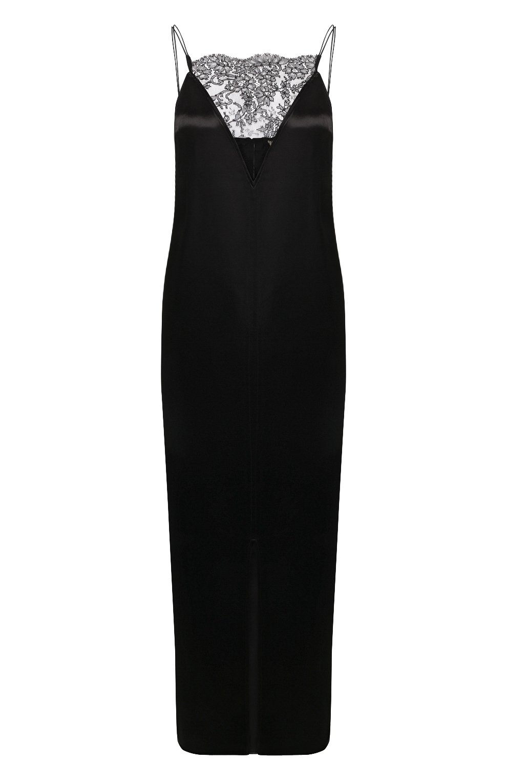 Платье из вискозы KHAITE черного цвета по цене 158500 руб., арт. 5117421/LEANDRA, фото 1 Платье из вискозы KHAITE, арт. 5117421/LEANDRA, фото 1