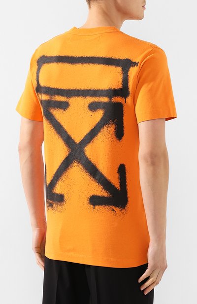 Хлопковая футболка OFF-WHITE, арт. 0MAA027R201850151910, фото 4