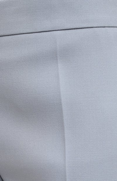 Шерстяные брюки JIL SANDER голубого цвета по цене 93750 руб., арт. JSPR300720-WR201000, фото 5 Шерстяные брюки JIL SANDER, арт. JSPR300720-WR201000, фото 5