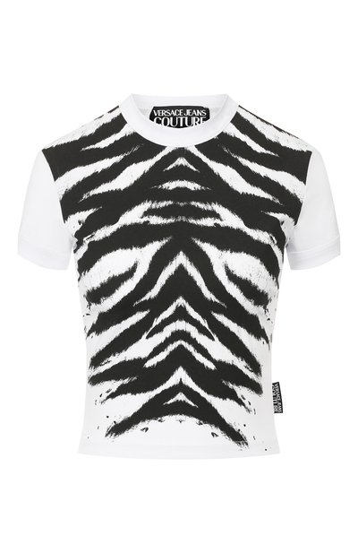 Женская хлопковая футболка VERSACE JEANS COUTURE, арт. B2HVB7T1-VDM602 38/36620