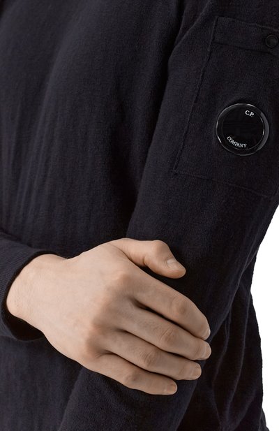 Хлопковый джемпер C.P. COMPANY черного цвета по цене 39950 руб., арт. 18CMKN302A110373A, фото 5 Хлопковый джемпер C.P. COMPANY, арт. 18CMKN302A110373A, фото 5