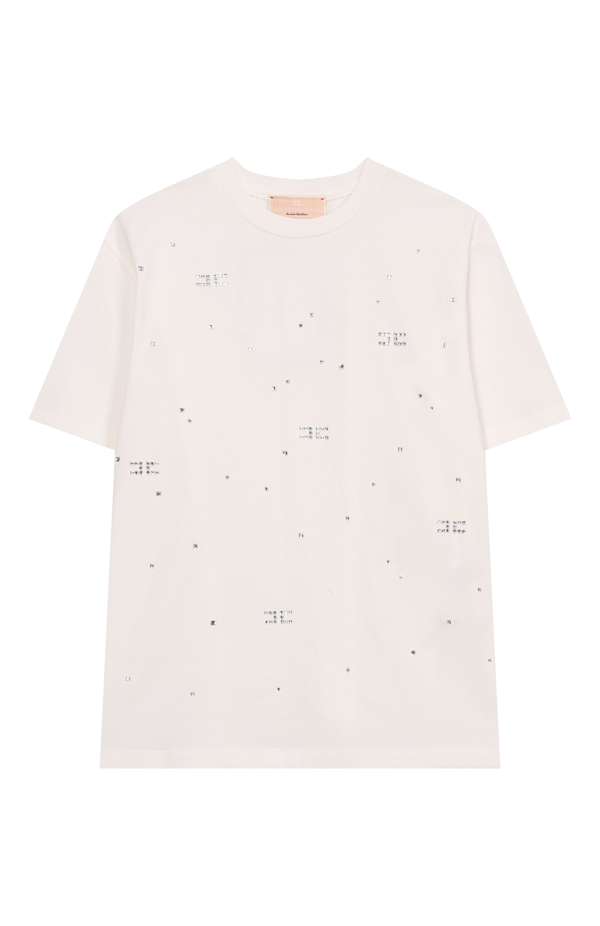 Хлопковая футболка ELISABETTA FRANCHI LA MIA BAMBINA, арт. EFTS2630/JE006, фото 1