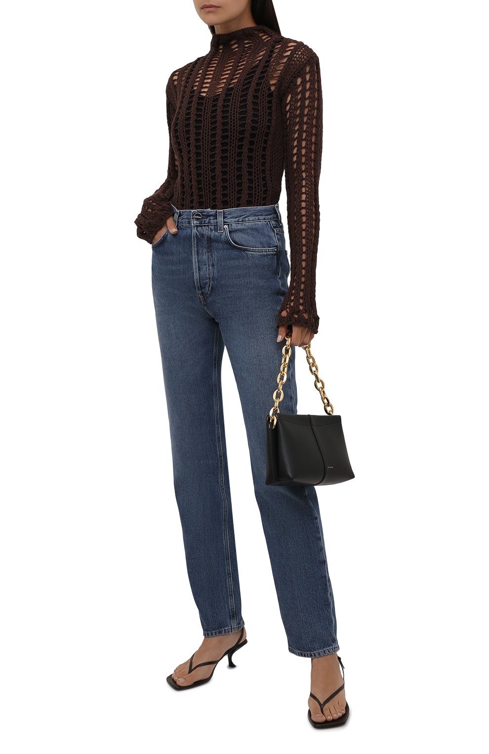 Хлопковый пуловер THE ATTICO, арт. 213WCK22/C041, фото 2