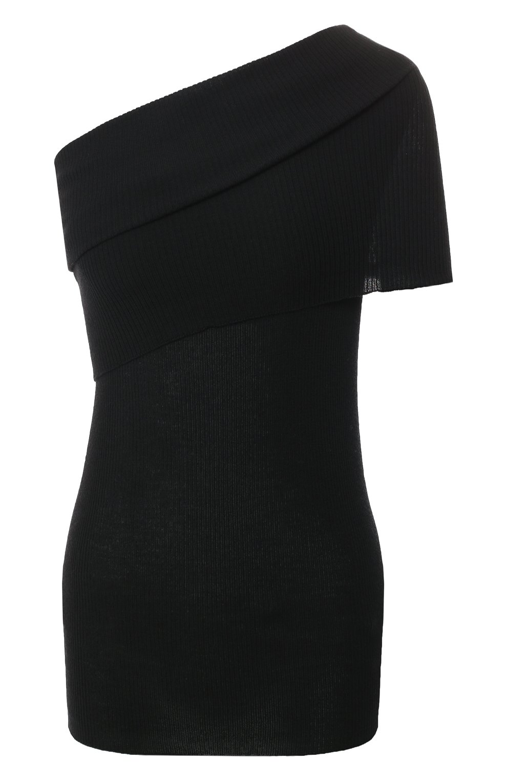 Шерстяной топ RICK OWENS черного цвета по цене 44200 руб., арт. RP20S1625/RIBM, фото 1 Шерстяной топ RICK OWENS, арт. RP20S1625/RIBM, фото 1