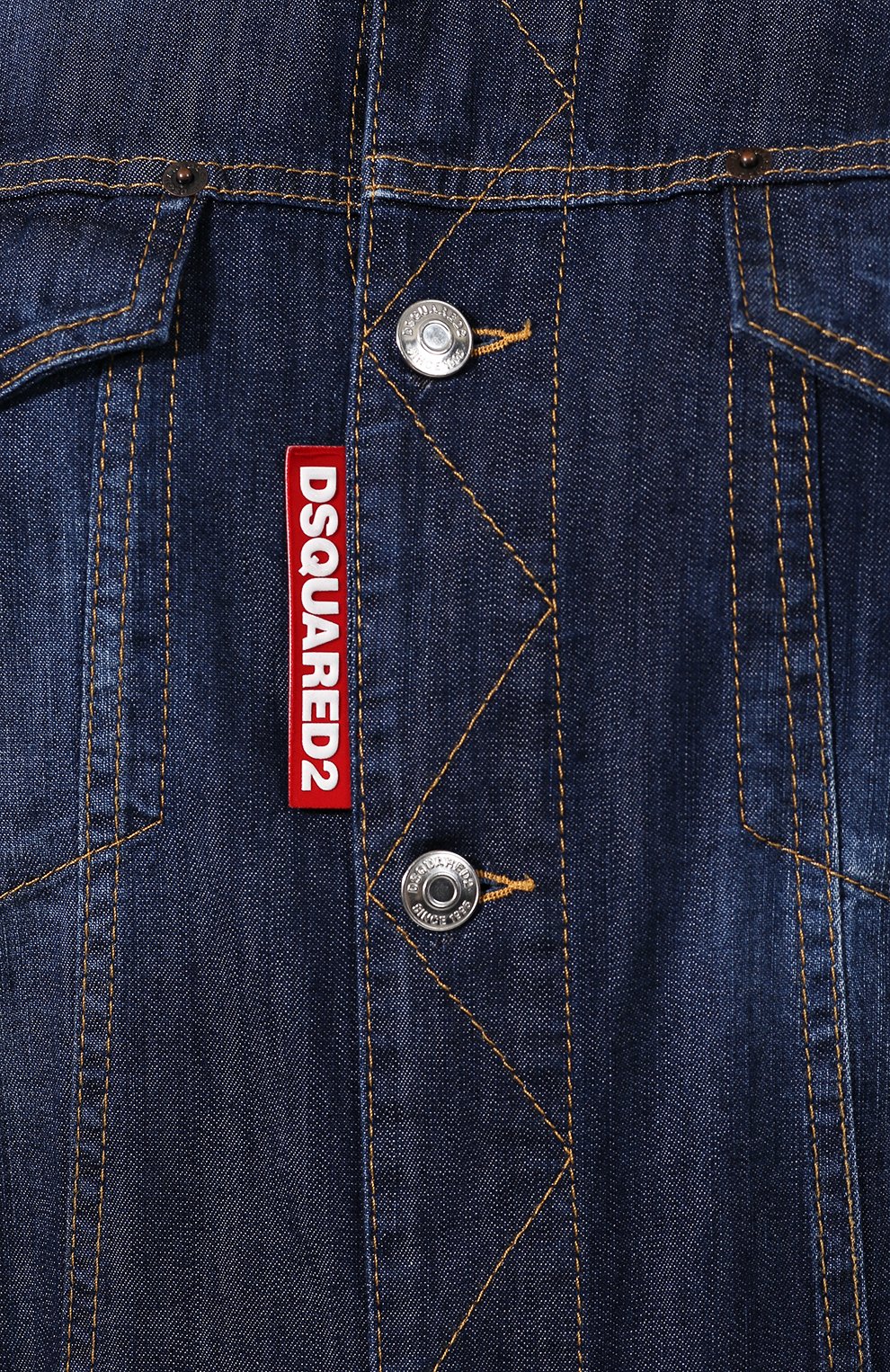 Джинсовый комбинезон DSQUARED2 синего цвета по цене 54650 руб., арт. S75FP0068/S30341, фото 5 Джинсовый комбинезон DSQUARED2, арт. S75FP0068/S30341, фото 5