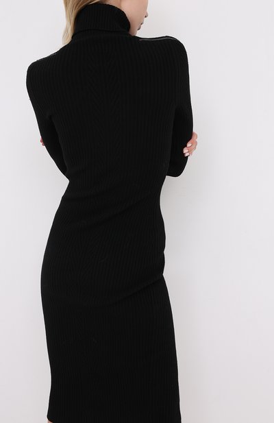 Шерстяное платье TOM FORD черного цвета по цене 252000 руб., арт. ACK242-YAX262, фото 4 Шерстяное платье TOM FORD, арт. ACK242-YAX262, фото 4