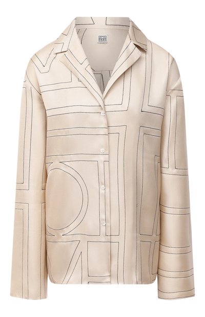 Атласная рубашка TOTEME, арт. SANVILLE 203-701-708, фото 1