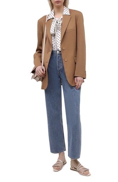 Кожаные сандалии maesie JIMMY CHOO, арт. MAESIE FLAT/BBN, фото 2