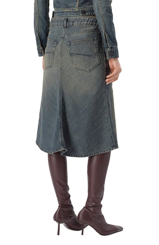 Джинсовая юбка Balenciaga 852330/TTW76 Синий  852330/TTW76 Фото 4