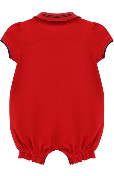 Песочник из эластичного хлопка с контрастной отделкой и бантом GUCCI, арт. 463000/X5N22, фото 2