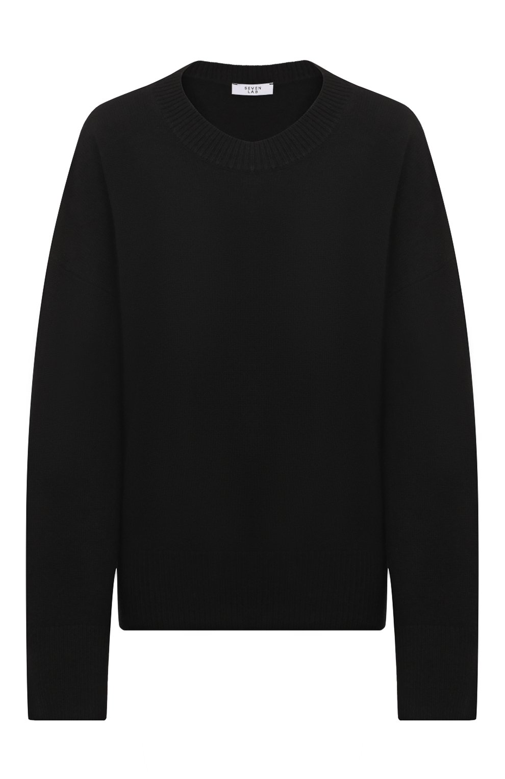 Кашемировый пуловер SEVEN LAB черного цвета по цене 29400 руб., арт. Jumper 22 black, фото 1 Кашемировый пуловер SEVEN LAB, арт. Jumper 22 black, фото 1