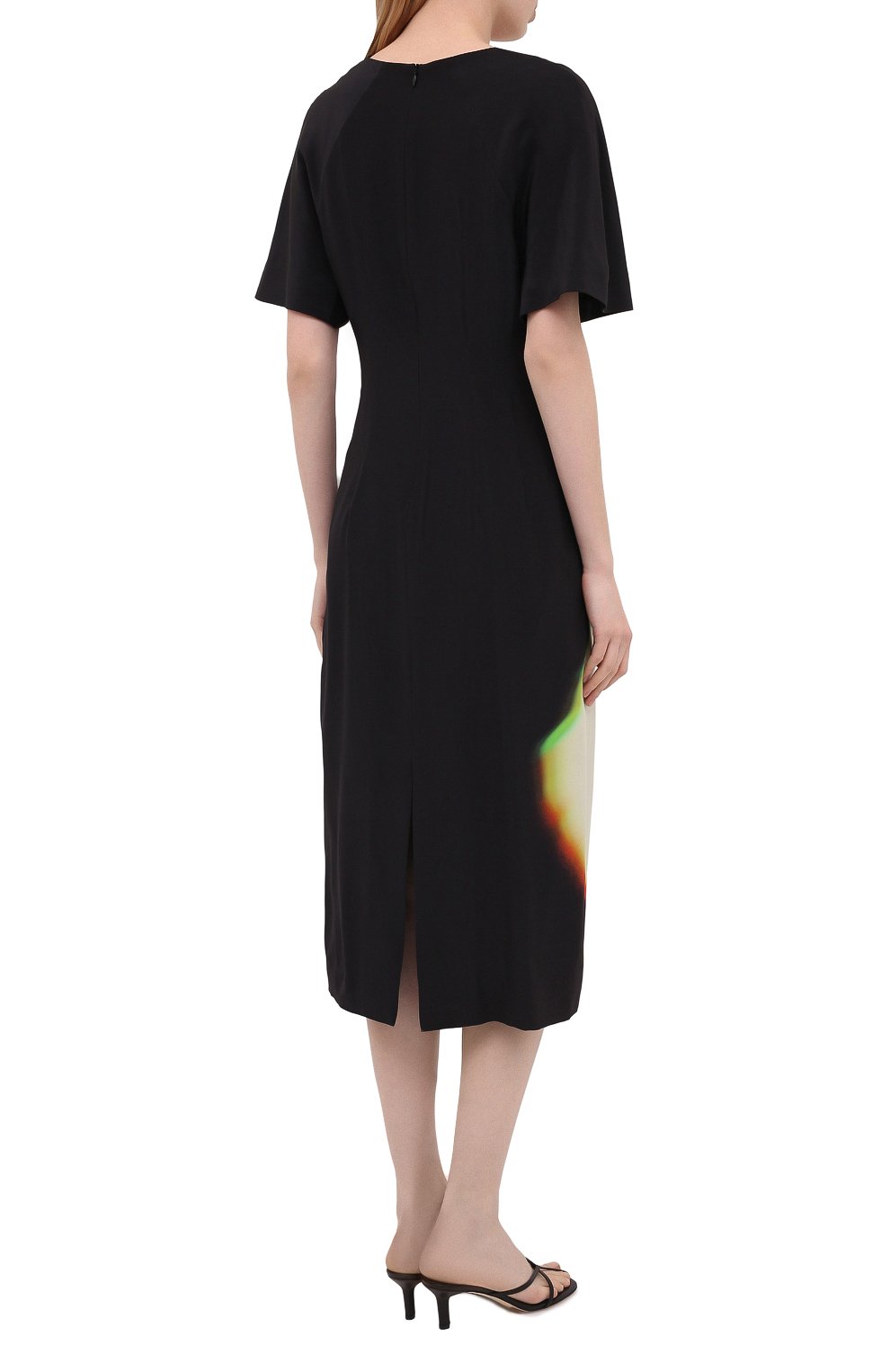 Шелковое платье DRIES VAN NOTEN черного цвета по цене 111500 руб., арт. 211-11019-2091, фото 4 Шелковое платье DRIES VAN NOTEN, арт. 211-11019-2091, фото 4