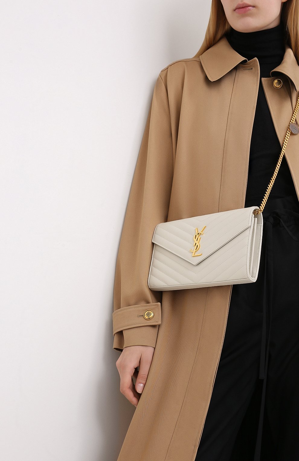 Сумка monogram envelope SAINT LAURENT, арт. 377828/B0W01, фото 2