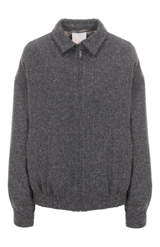 Бомбер из шерсти и хлопка OLOLOL OLC021/2578.901 Серый OLC021/2578.901