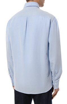 Сорочка из хлопка и льна BRUNELLO CUCINELLI, арт. MM6380028, фото 1