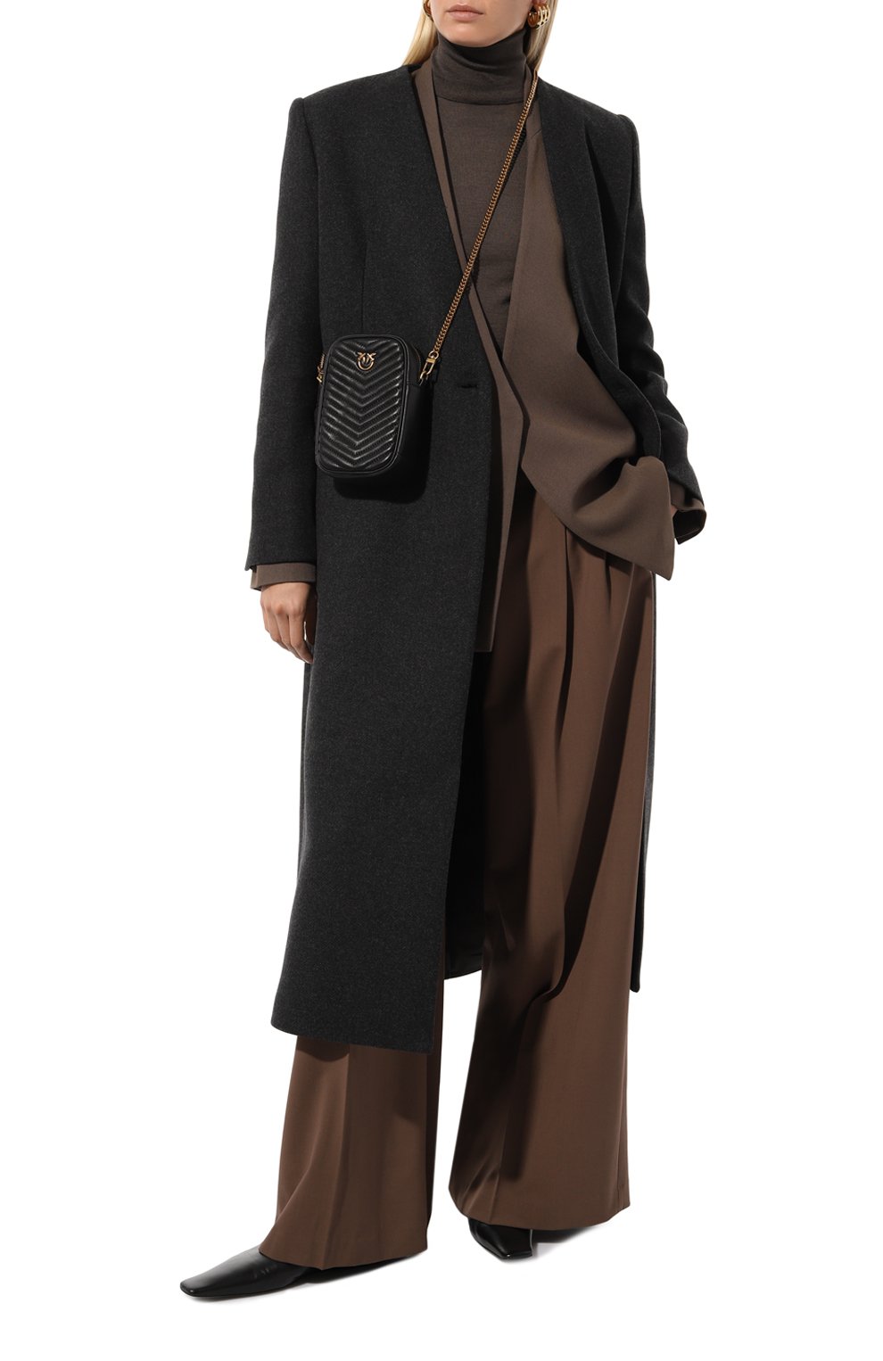 Сумка PINKO черного цвета по цене 24950 руб., арт. 100883/A0GK, фото 7 Сумка PINKO, арт. 100883/A0GK, фото 7