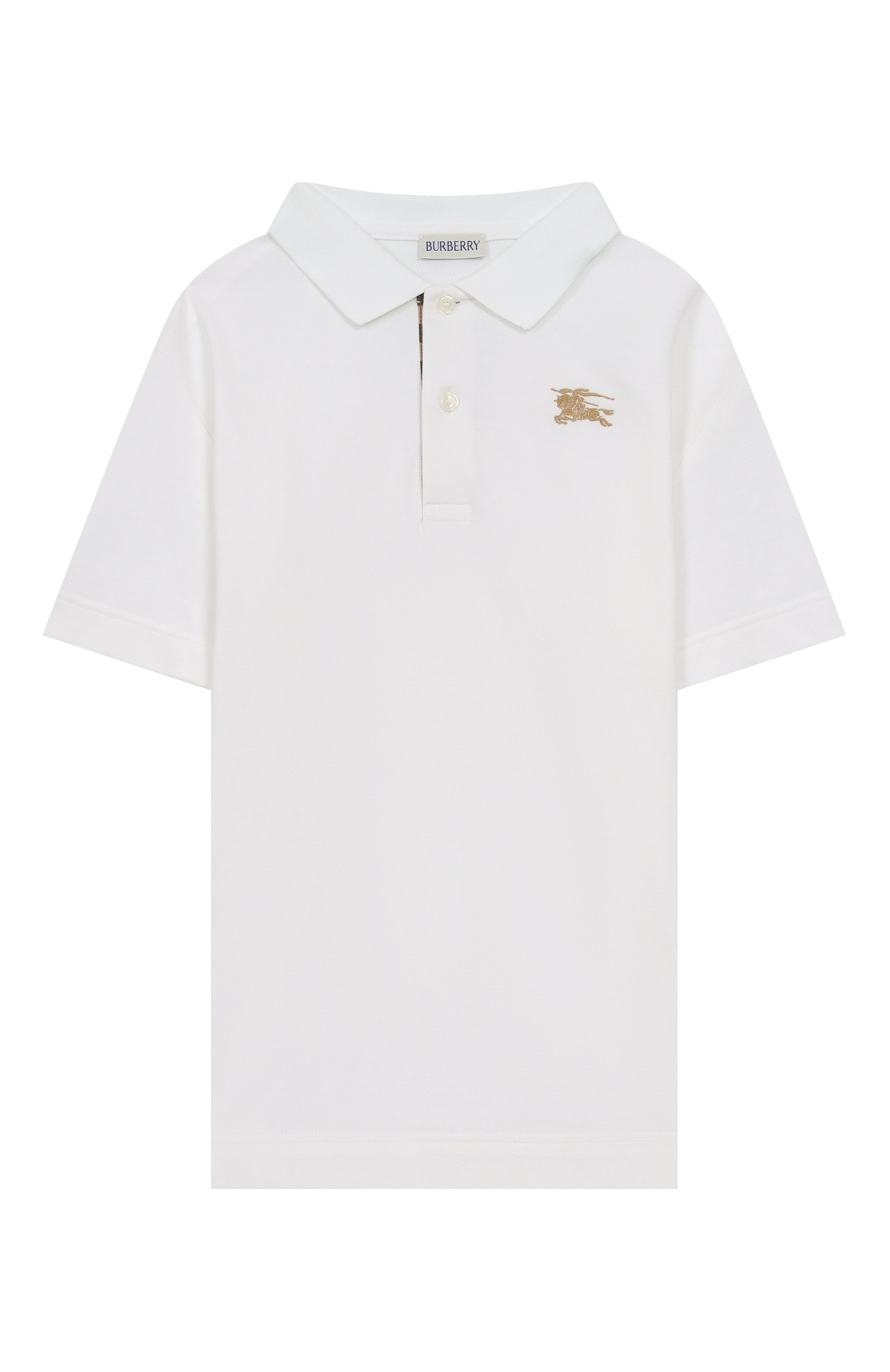 Хлопковое поло BURBERRY, арт. 8105073, фото 1