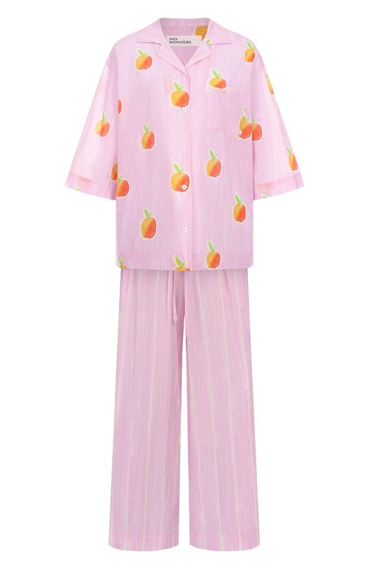 Хлопковая пижама Any Wowzers WCROP02P-APP-PINK Розовый WCROP02P-APP-PINK