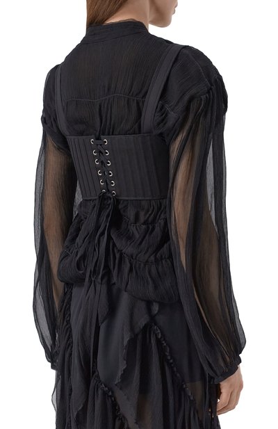 Хлопковый топ ANN DEMEULEMEESTER черного цвета по цене 78750 руб., арт. B0014031/FA709, фото 4 Хлопковый топ ANN DEMEULEMEESTER, арт. B0014031/FA709, фото 4