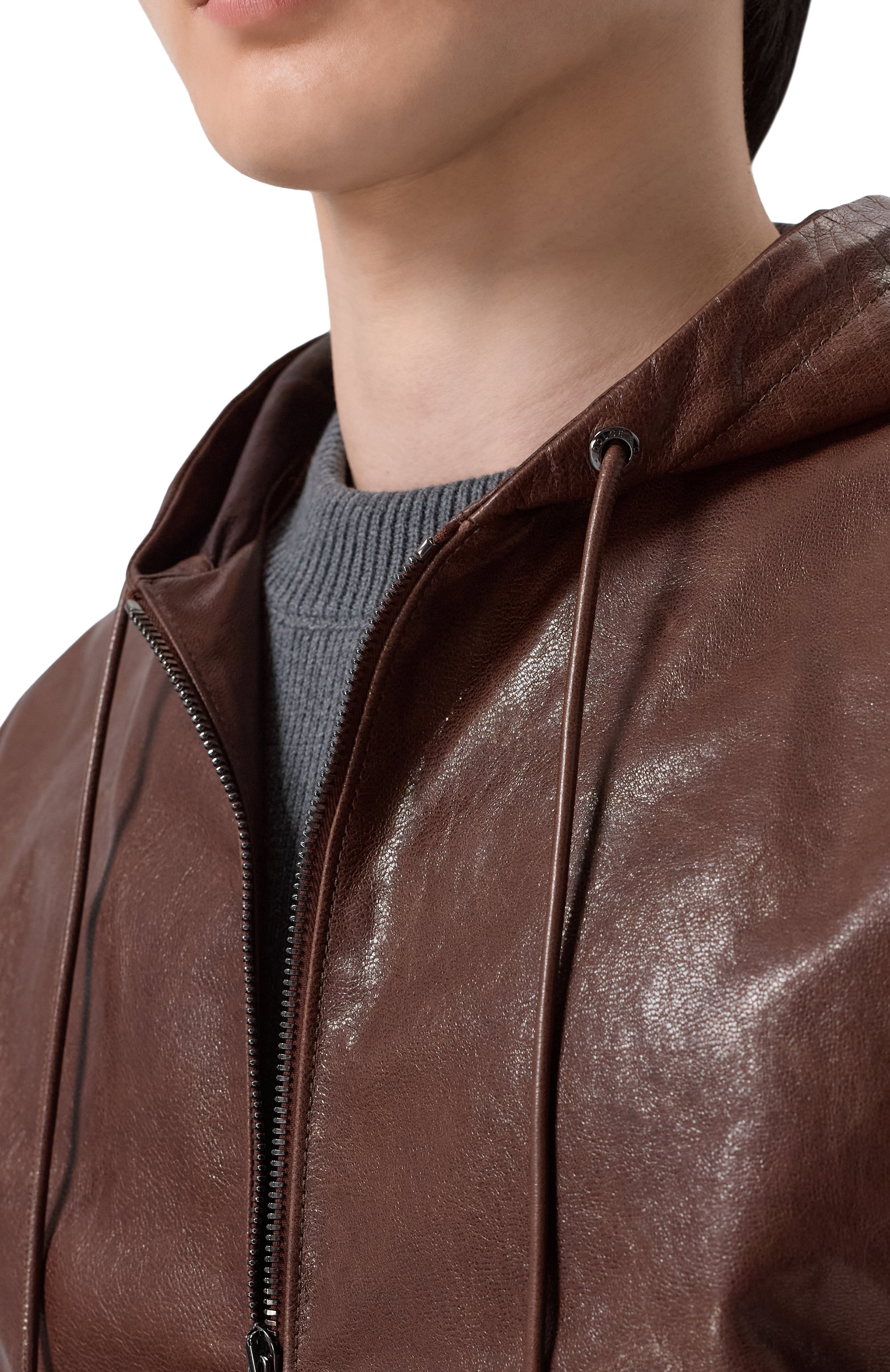 Кожаный бомбер DOLCE & GABBANA, арт. G9BIIL/HULY2, фото 5