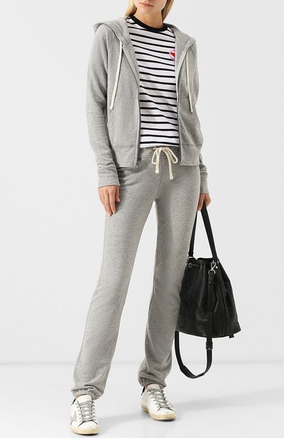 Хлопковый кардиган JAMES PERSE серого цвета по цене 48050 руб., арт. WXI2884, фото 2 Хлопковый кардиган JAMES PERSE, арт. WXI2884, фото 2