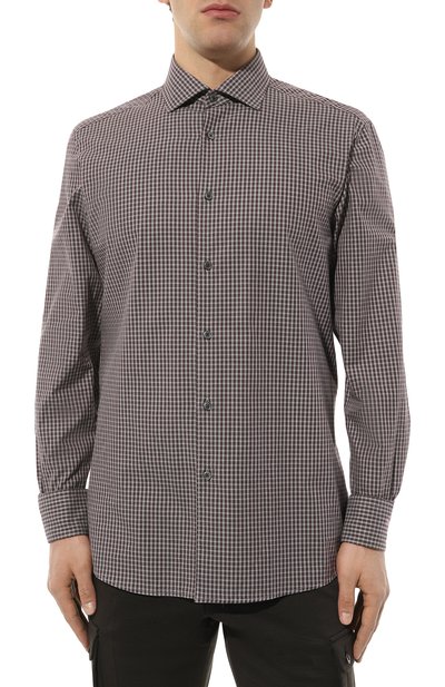 Хлопковая рубашка ZEGNA, арт. UCX21A6/SRF5, фото 3