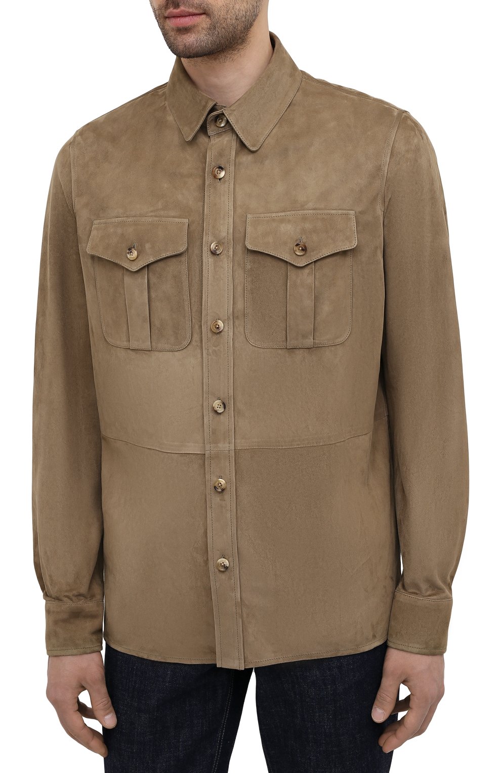 Замшевая рубашка RALPH LAUREN, арт. 790654923, фото 3