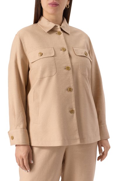 Рубашка из хлопка и льна MARINA SPORT, арт. ASSUNTA, фото 3