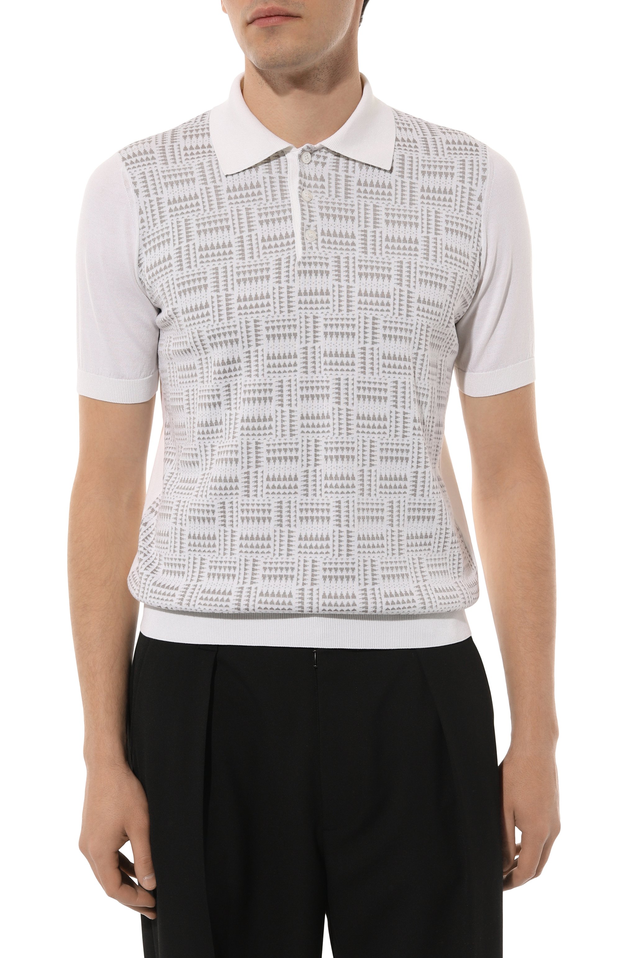 Поло из шелка и хлопка ZILLI, арт. KBP002M0145VMPA00, фото 3