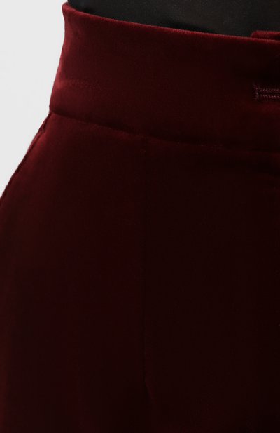 Хлопковые брюки DOLCE & GABBANA бордового цвета по цене 89950 руб., арт. FTA6ST/FUWAK, фото 5 Хлопковые брюки DOLCE & GABBANA, арт. FTA6ST/FUWAK, фото 5