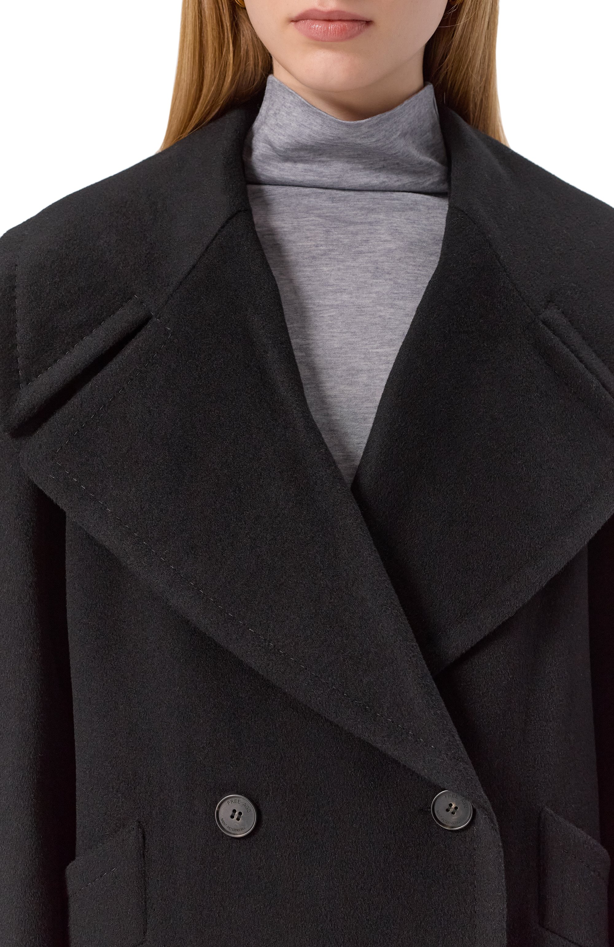 Пальто из шерсти и кашемира FREEAGE, арт. WW26.CT024.3060.900, фото 5