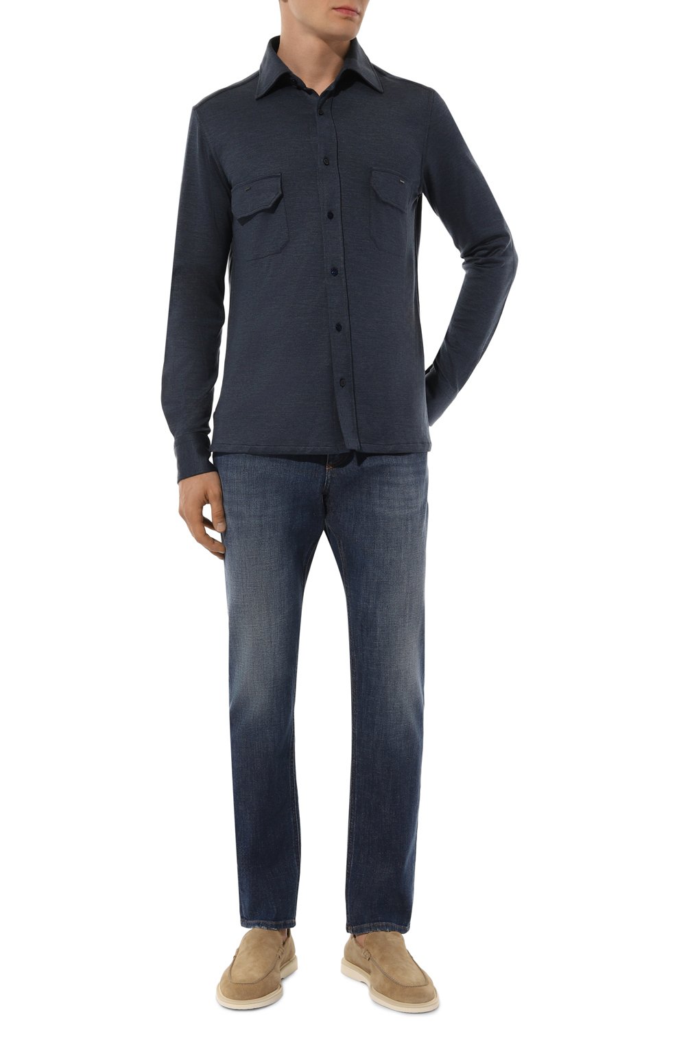 Рубашка из хлопка и шелка STEFANO RICCI, арт. CJ007518/TE2800, фото 2