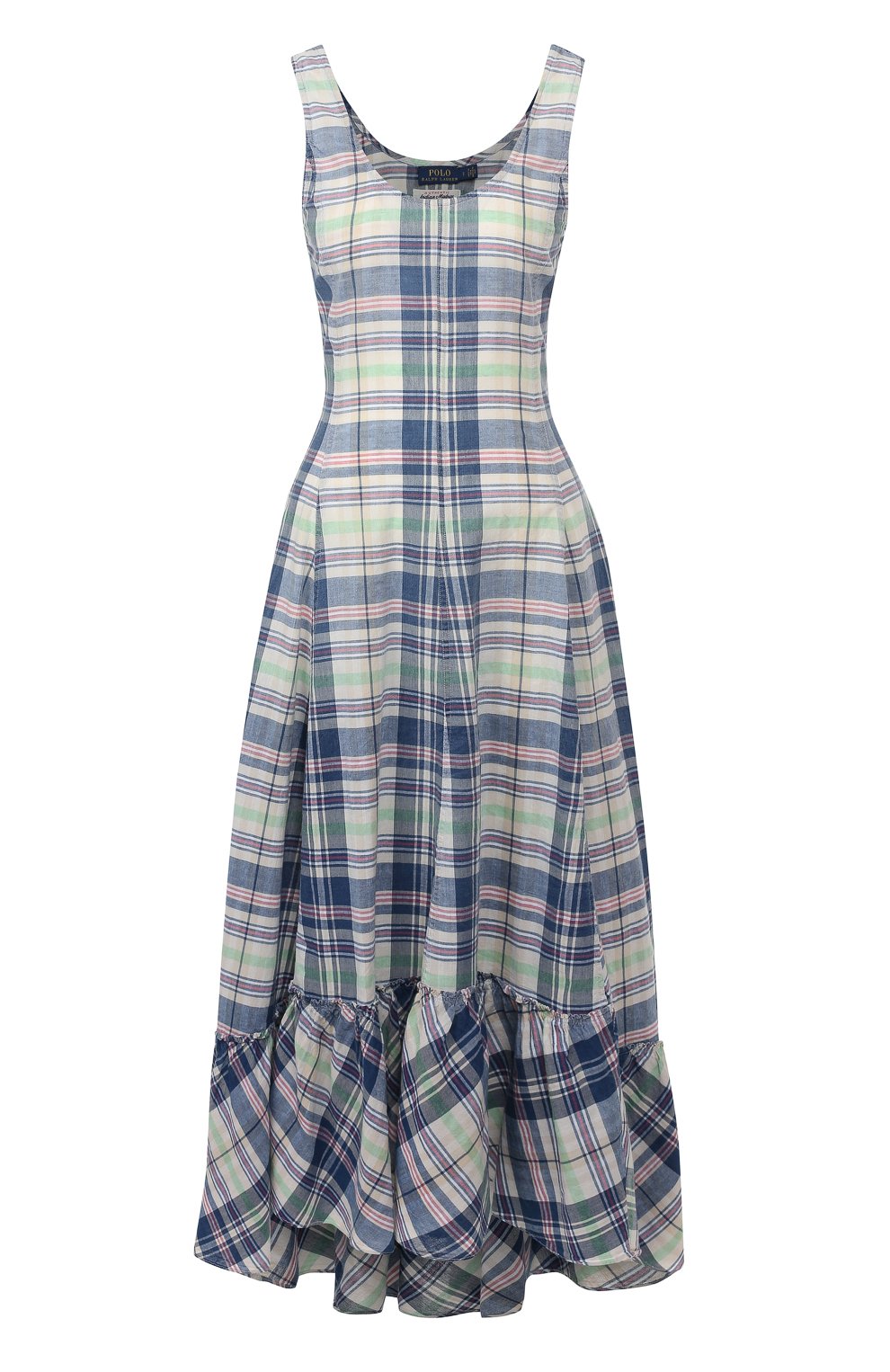 Хлопковое платье POLO RALPH LAUREN голубого цвета по цене 36250 руб., арт. 211744855, фото 1 Хлопковое платье POLO RALPH LAUREN, арт. 211744855, фото 1