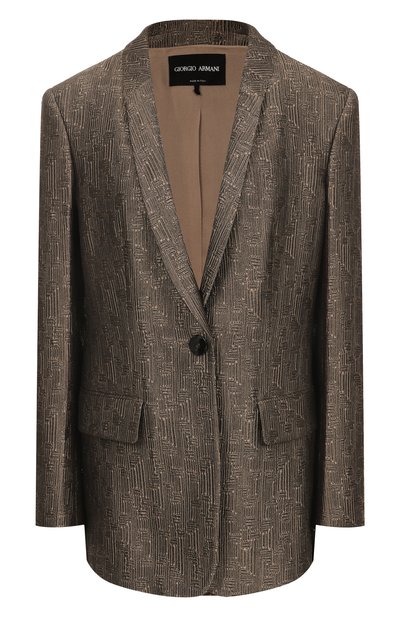 Женский жакет из шелка и шерсти GIORGIO ARMANI, арт. GW001951/TE16797