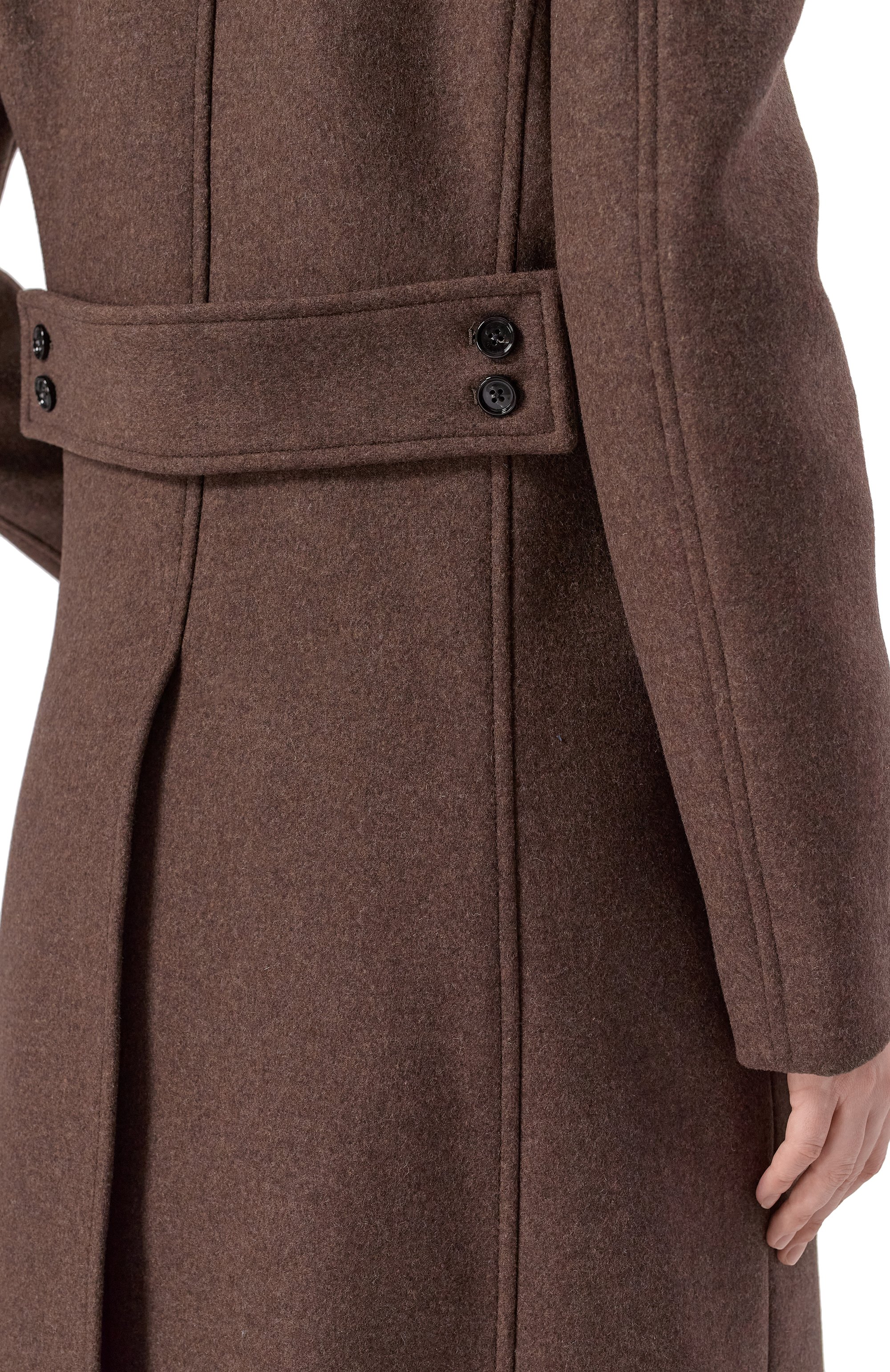 Шерстяное пальто ANN DEMEULEMEESTER, арт. B0013409/FA674, фото 5