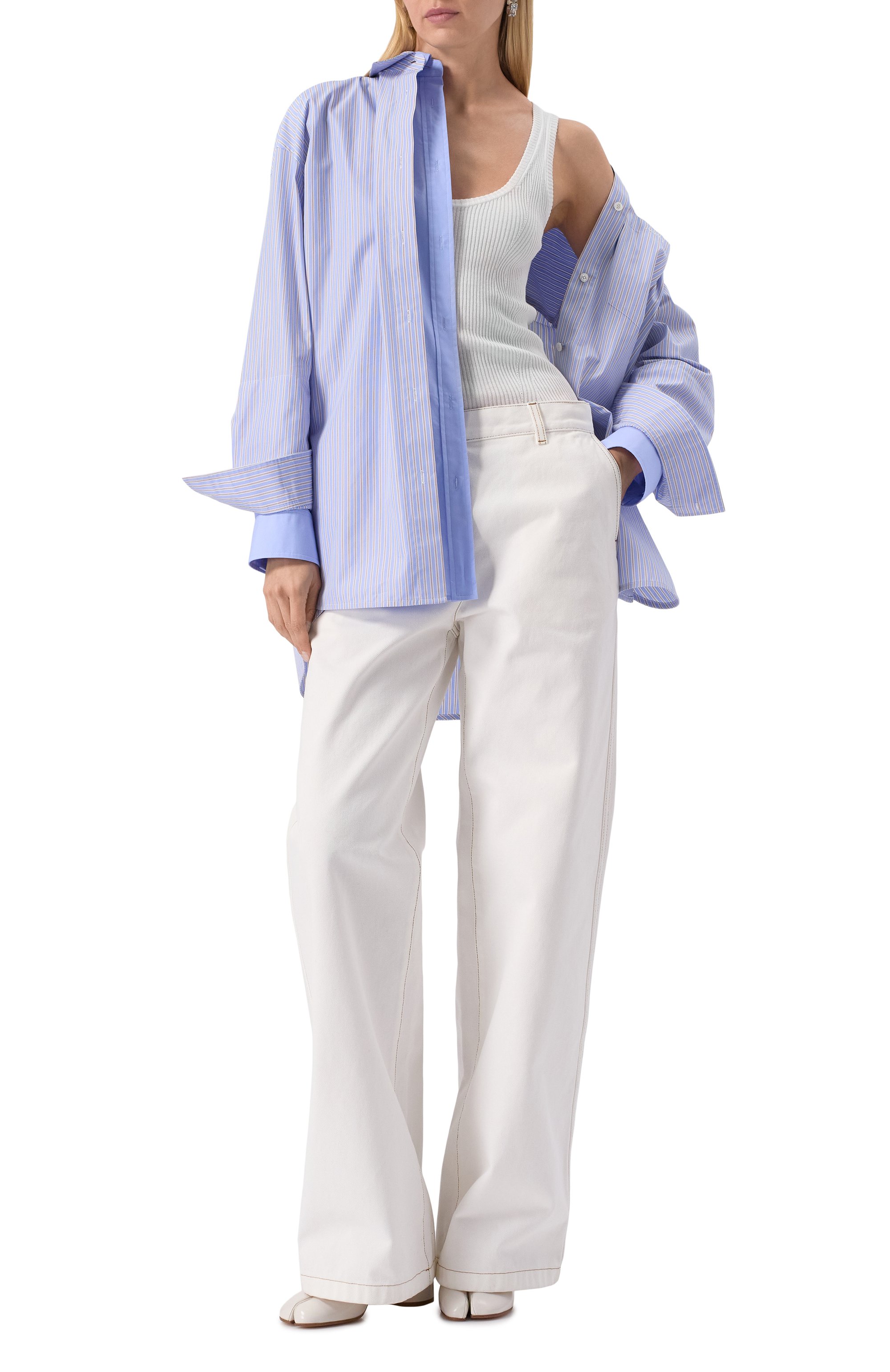 Хлопковая майка DRIES VAN NOTEN, арт. 251-011204-1702, фото 2