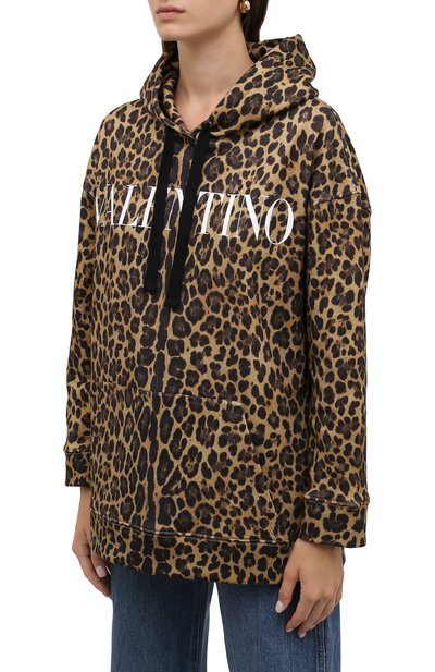 Хлопковое худи VALENTINO, арт. WB3MF12H6P2, фото 3