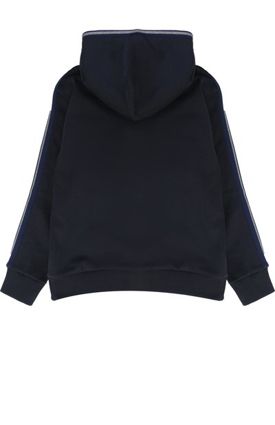 Хлопковый кардиган с контрастной отделкой и нашивкой DOLCE & GABBANA, арт. 0131/L4JW0J/G7KVB/2-6, фото 2